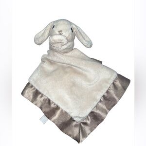 Cloud B Bunny Rabbit Lovey Security Blanket Plush Baby Toy Tan Satin Edge 2014
